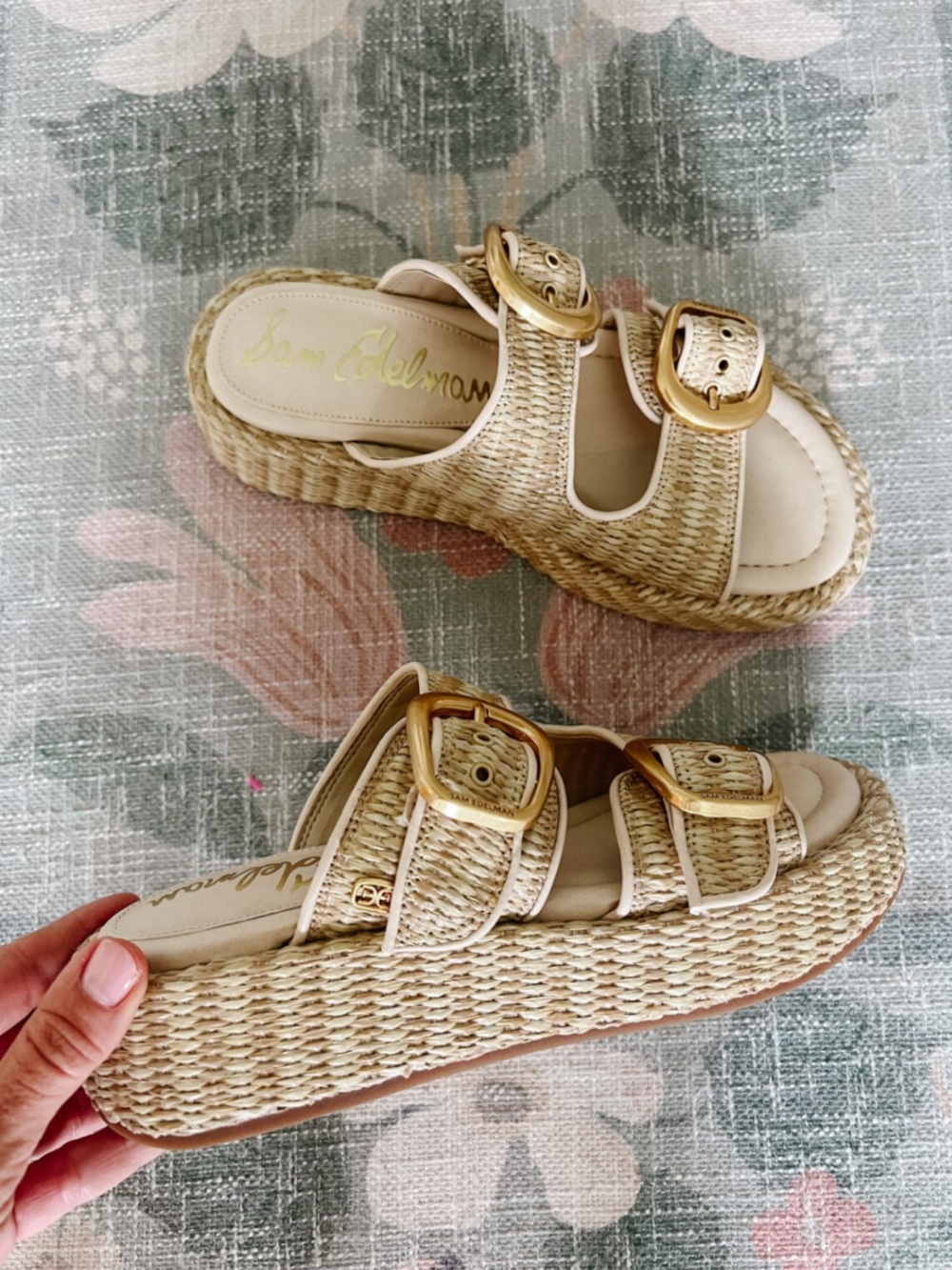 Sam Edelman Nerissa Two-Strap Platform Sandals New!